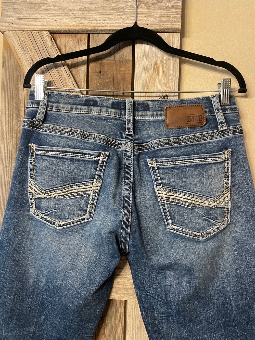 NWOT BKE Men's Faded Blue Straight Jeans 32x30 - Picture 5 of 7